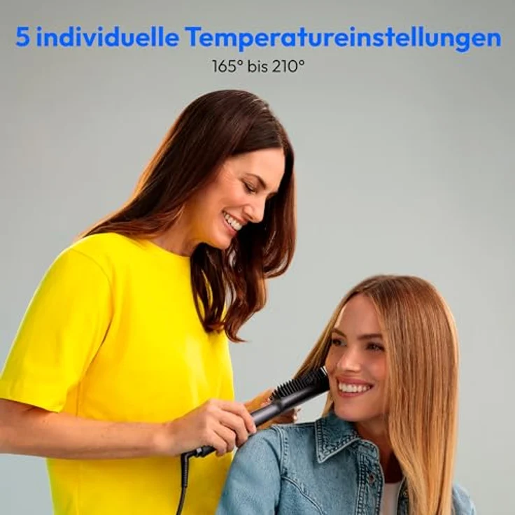 Medion® Glätteisen Haarglättbürste HB1 (MD19859) Keramik-Turmalin, Ionen-Technologie, weiß – Bild 4