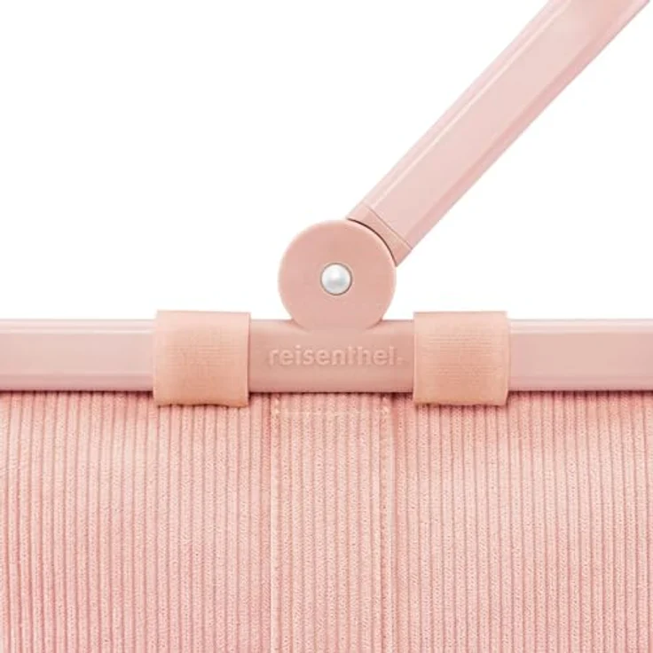 Reisenthel carrybag frame cord Shopper, wasserabweisende Einkaufstasche im Kord-Muster, Nude, 48 x 28 x 29 cm – Bild 5