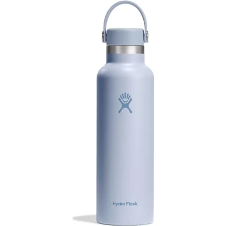 Hydro Flask Standard Mouth Trinkflasche 621ml (21 oz) Thermoflasche aus Edelstahl mit auslaufsicherem Flex Deckel & Gurt, spülmaschinenfest - Surf