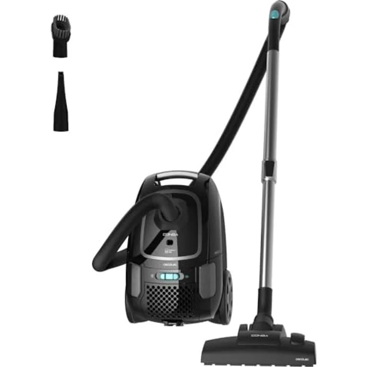 Cecotec Conga Powerbag 4000 XL Bodenstaubsauger, 890 W, Hochleistungsfilterung, Teleskop-Metallrohr, 4-Liter-Beutel, inkl. Zubehör, 7 m Aktionsradius – Bild 1