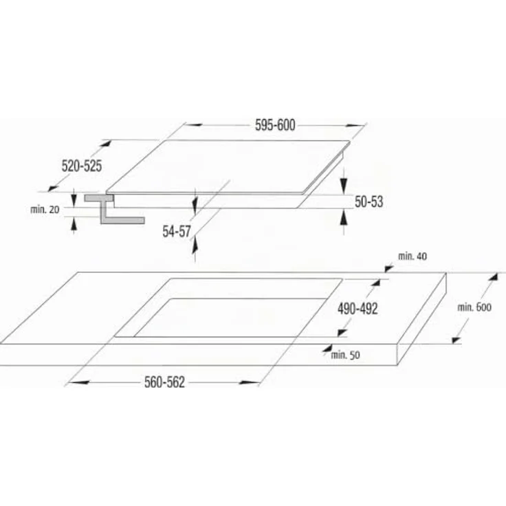 Gorenje Easy Heißluft Set 2, Elektro-Einbauherd mit 77L, A, Edelstahl und Glaskeramik-Kochfeld mit 4 HiLight-Kochzonen, Schwarz – Bild 7