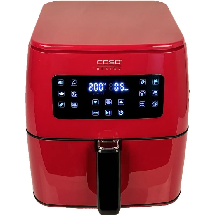 Caso AF 600 XL, Heißluftfritteuse mit SHAKE-Reminder und 12 Automatik-Programmen, 6 Liter Korbvolumen
