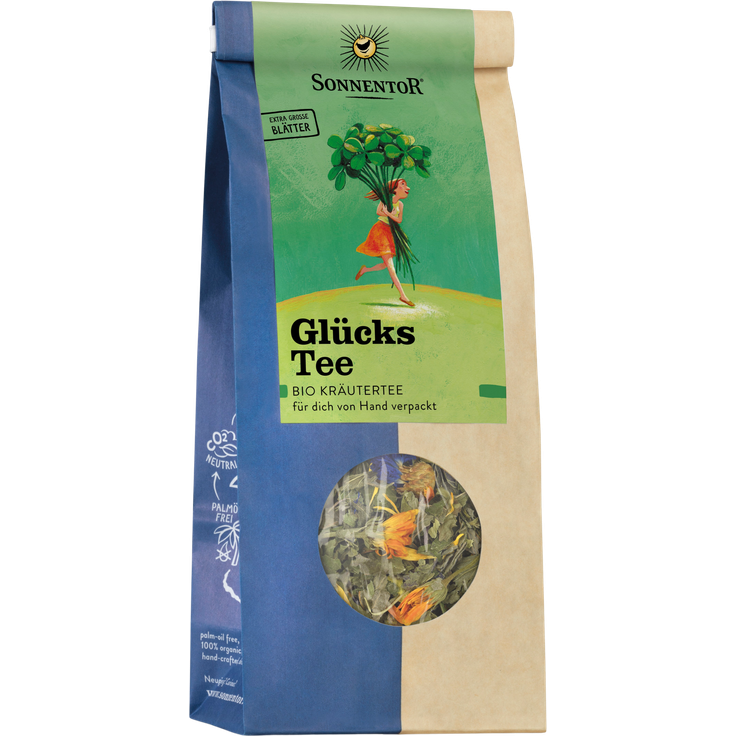 SONNENTOR Glückstee Bio - Lose, 50 g, erfrischend minzig, zarte Süße