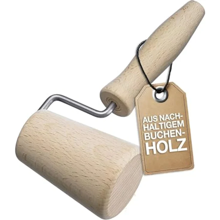 Westmark Backformroller für runde Backformen, Konisch geformt, Buchenholz, Durchmesser: 5,3 cm, Hellbraun, 30032270 – Bild 2