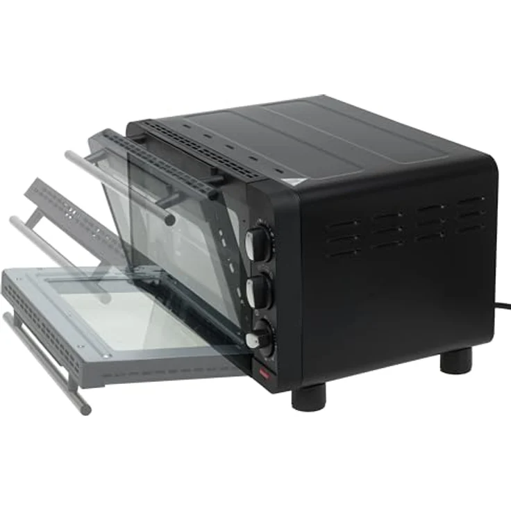 Adler AD 6029 Elektrobackofen, Kleinbackofen in Schwarz mit vielseitigen Kochfunktionen – Bild 3