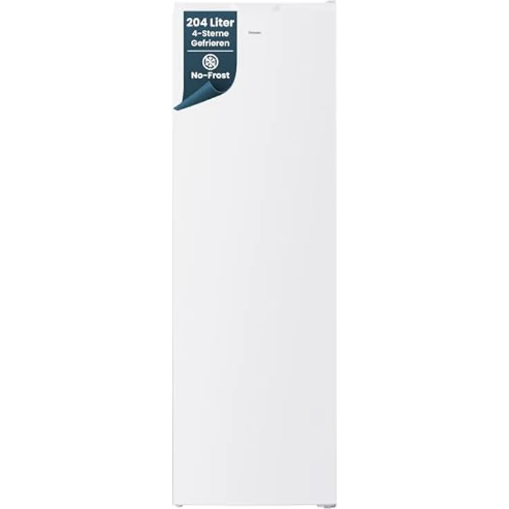 homeX FSN2041E-W Gefrierschrank No Frost, 204L mit Super-Frost-Funktion, 4 Sterne Gefrierleistung, weiß – Bild 1