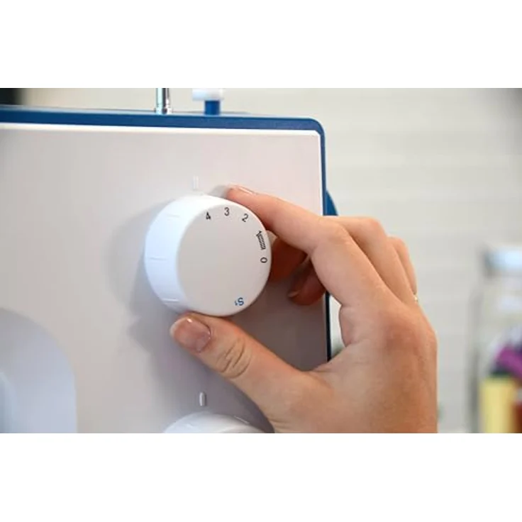 Bernette Freiarm-Nähmaschine sew&go 3, 19 Programme, Einfädelautomatik, einstellbar Stichlänge Fadenspannung Nähfußdruck, Swiss Design, LED-Nählicht, 4 Stufen Knopflochautomatik - Preisvergleich – Bild 5