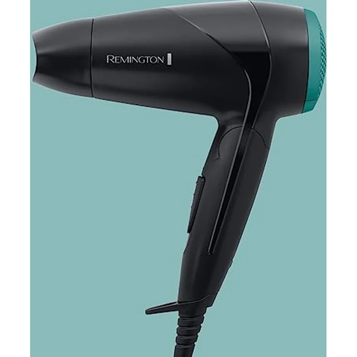 Remington Haartrockner On The Go D1500, 2000 Watt, weltweite Spannungsanpassung, klappbarer Reisehaartrockner, Stylingdüse, kompakter Diffusor, schwarz – Bild 6