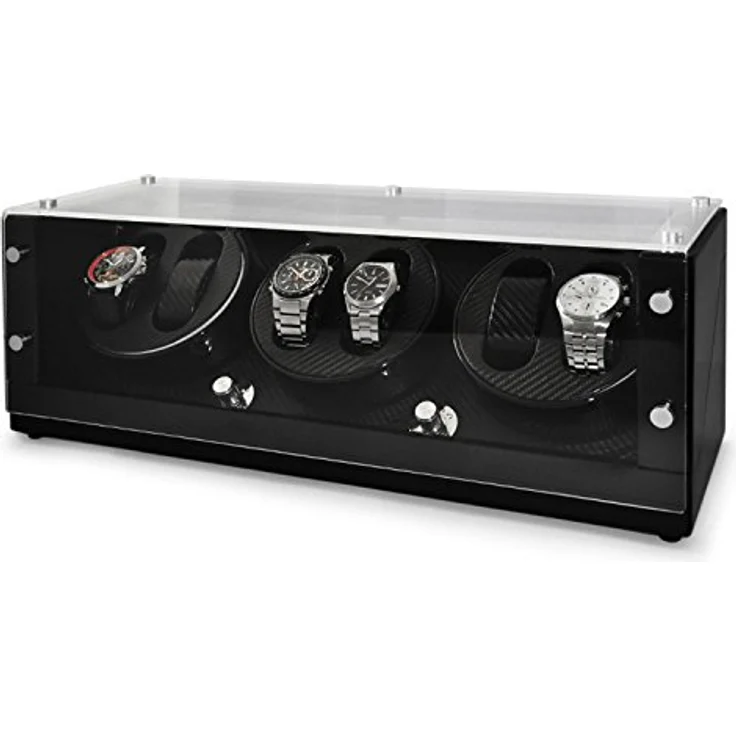 CA3PM Uhrenbeweger für 6 Uhren Karbon Optik Schwarz – Bild 6