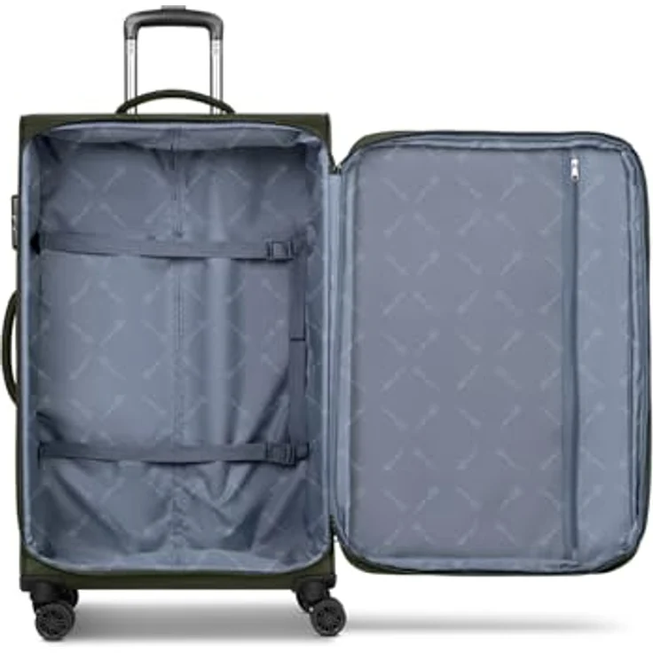 BUGATTI Valencia Soft, XL Check-in Koffer aus flexiblem Polyester, erweiterbar, 89L, 46.5 x 28.5 x 75cm, für Damen & Herren, mit Doppelrollen, leichter Trolley – Bild 5