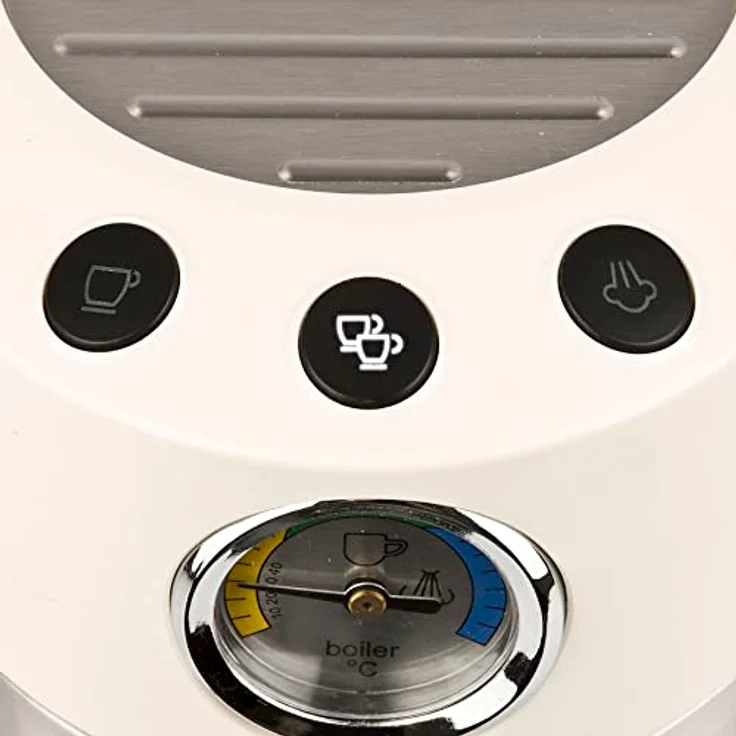 G3 Ferrari G10168 Amarcord Espresso-Kaffeemaschine, Siebträgermaschine mit 15 Bar Druck, beige – Bild 11