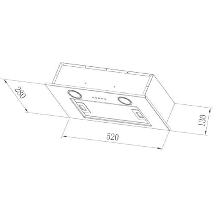 Candy CBG625-1X Dunstabzugshaube in die Decke integriert Silber C ? Dunstabzugshaube (207 m³-h, E, A, D, 57 dB, 63 dB) – Bild 4