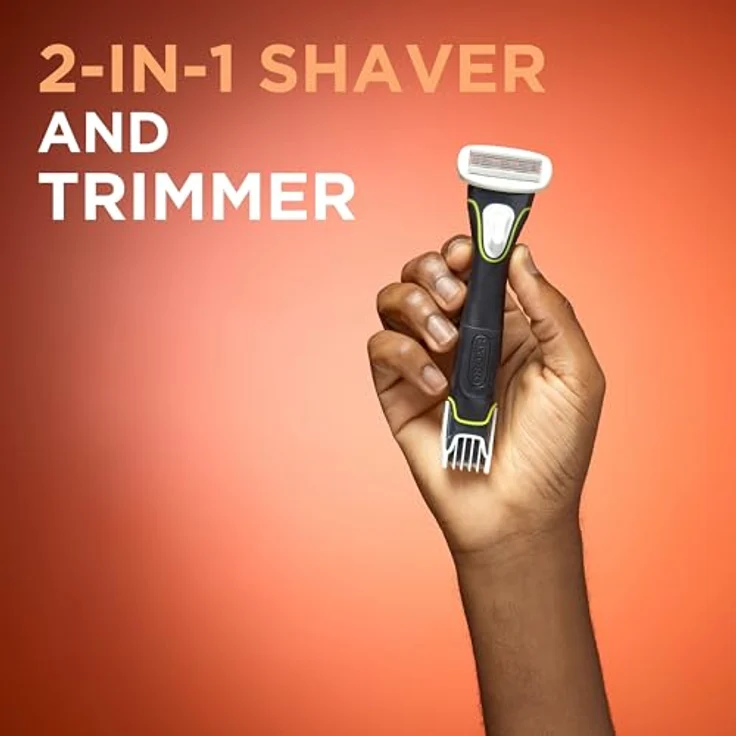 Wilkinson Sword Hydro Trim and Shave, Körperhaartrimmer mit Skin Protection für Männer, batteriebetrieben, 1 St. – Bild 2