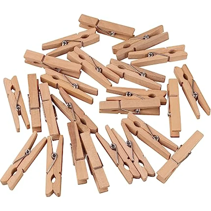 Rayher Holz Wäscheklammern, FSC 100%, 4,5cm, SB-Btl. 24Stück, 64589505