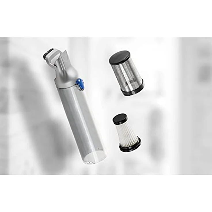 Genius Invictus One Version 2.0 Container-Set 4 tlg blau - Staub-Behälter 180ml + HEPA-Filter + Edelstahl-Filter + Bürstenaufsatz | Komplettpaket für effizientere und schnellere Reinigung - Preisvergleich – Bild 3