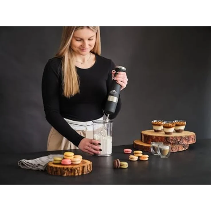 ETA Massimo I, Leistungsstarker Stabmixer mit 1200 W, Edelstahl, 4-Klingen-Messer, inkl. Zubehörset – Bild 3