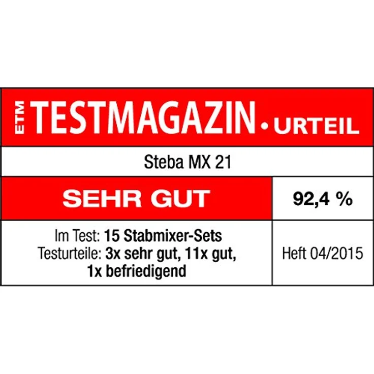 Steba MX 21 Stabmixer-Set - 700 W-Edelstahl – Bild 11