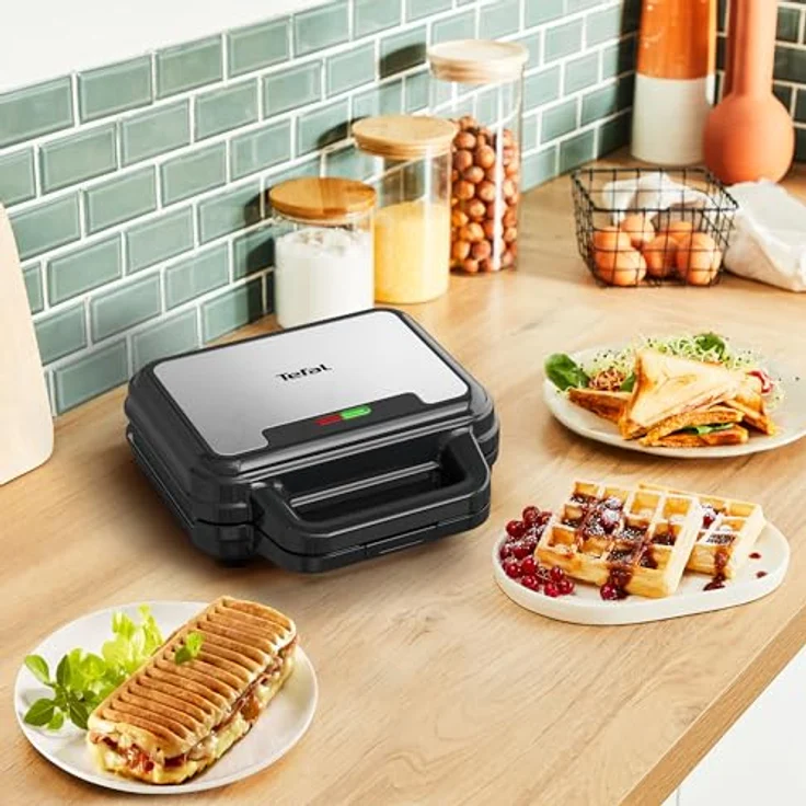 Tefal Sandwichmaker SW383D Ultracompact 3-in-1 Sandwich-Waffel-Panini Kombigerät, 700 W - Ideal für leckere Snacks, sicher und einfach zu bedienen - Preisvergleich – Bild 4