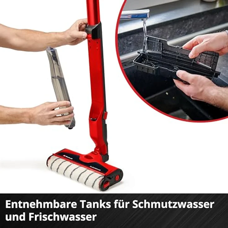 Einhell Akku-Hartbodenreiniger CLEANEXXO Power X-Change (18 V, 290 mm Bürstenwalze, BOOST-Modus, Selbstreinigungsfunktion, steuerbare Wasserzufuhr, ohne Akku) – Bild 5