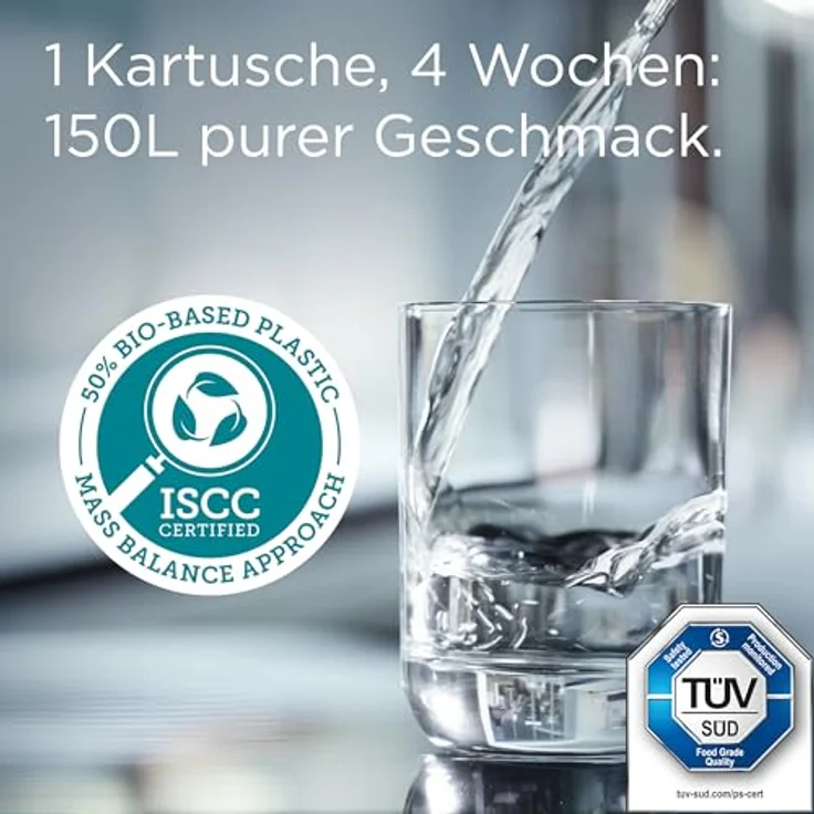 BRITA Wasserfilter Kanne Style Essential, spülmaschinengeeignet, inkl. 12x BRITA MAXTRA PRO, für bis zu 150 L frisches Wasser – Bild 7