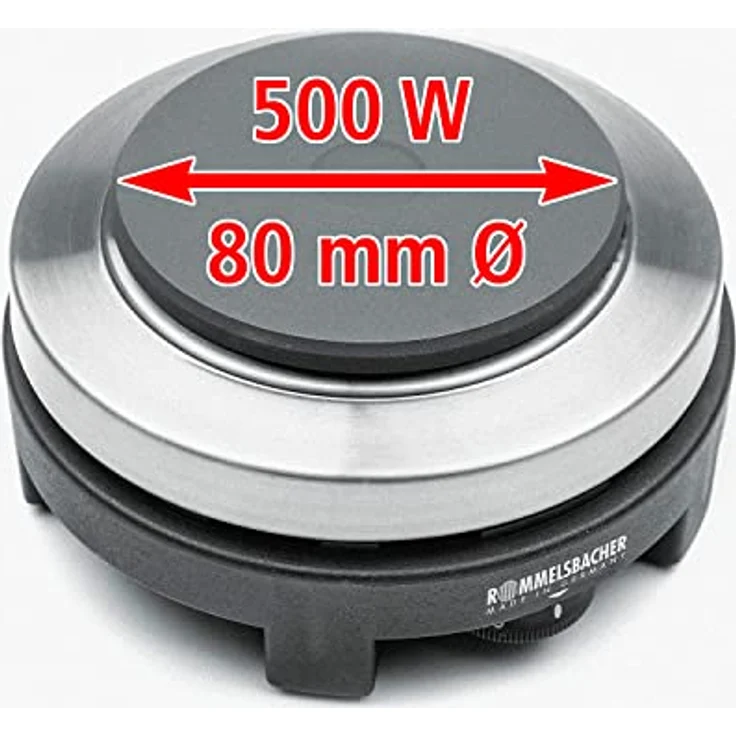 Rommelsbacher RK 501 Einzel, Kochplatte, Betriebsart Netzbetrieb, Breite 17 cm – Bild 4