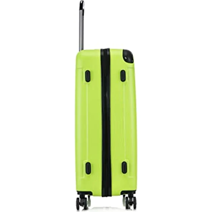 Flexot® Flex-2045 Koffer Zwillingsrollen Reisekoffer Trolley Hartschale (XL, Neon-Gelb) – Bild 5