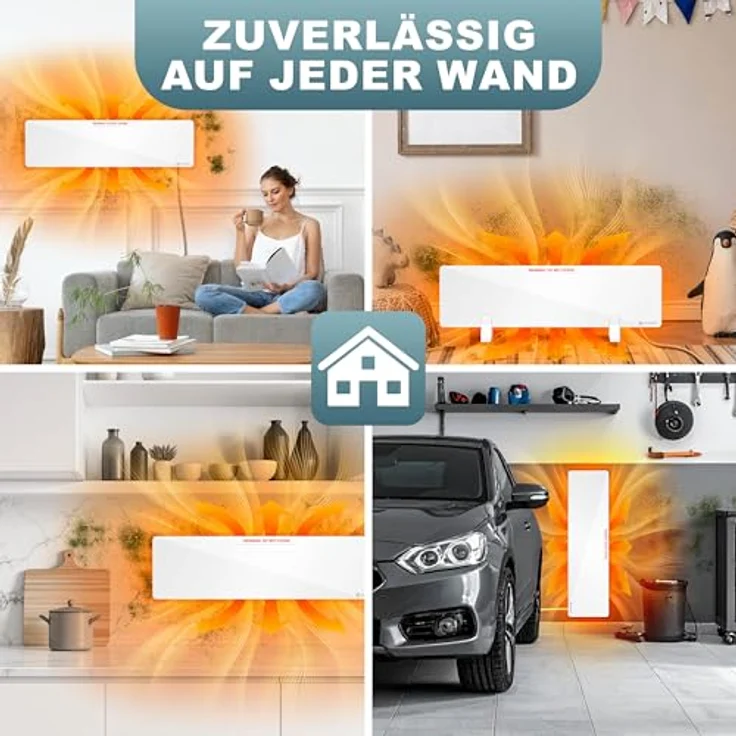 KESSER® Anti-Schimmel Infrarotheizung 50 W, spritzwassergeschützt IP54, modular erweiterbar für effektive Schimmelbekämpfung – Bild 7