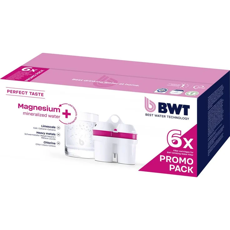 BWT MMW 681749, Wassersparfilter-Set für mineralisiertes Magnesiumwasser, 6er Pack – Bild 1