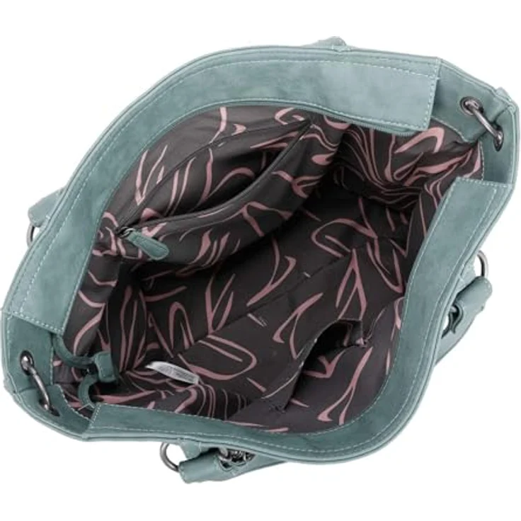 Fritzi aus Preußen Eco Fritzi02 Shopper Tasche, 50 cm x 12.5 cm x 33.5 cm, 100% Polyester, petrol – Bild 3