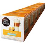 Nescafé Dolce Gusto Latte Macchiato Ungesüßt Kaffee Kaffeekapsel 6er Pack 6 x 16 Kapseln (48 Portionen)