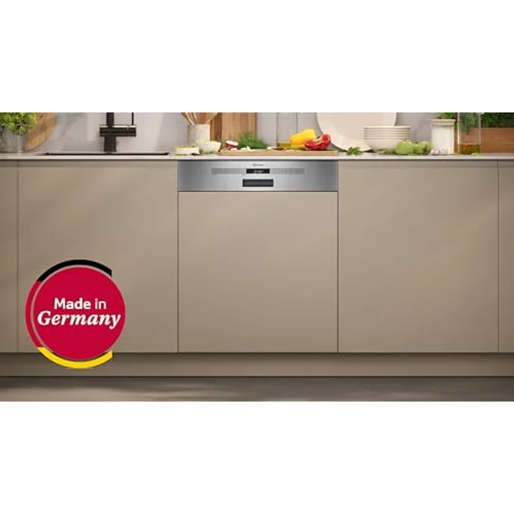 NEFF S145ECS15E, Integrierbarer Geschirrspüler, 60 cm, gebürsteter Stahl, Energielabel A – Bild 2