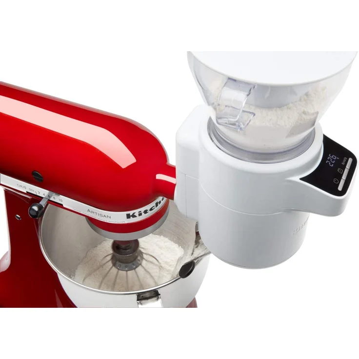 KitchenAid 5KSMSFTA Siebvorsatz mit digitaler Waage, Einfülltrichter, Abnehmbarer Sieb, Einfüllschütte, Kunststoff – Bild 2