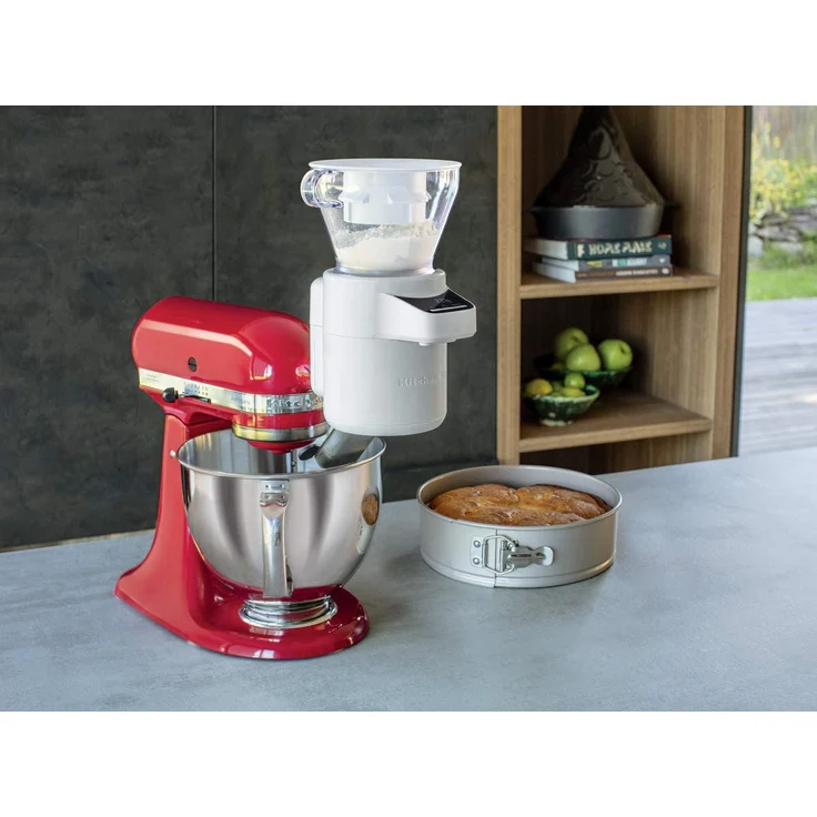 KitchenAid 5KSMSFTA Siebvorsatz mit digitaler Waage, Einfülltrichter, Abnehmbarer Sieb, Einfüllschütte, Kunststoff – Bild 8
