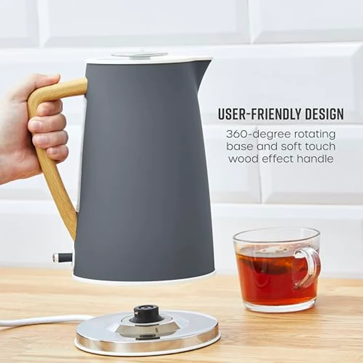 Swan Wasserkocher NORDIC CORDLESS KETTLE 1. 1.7L Grau – Bild 5