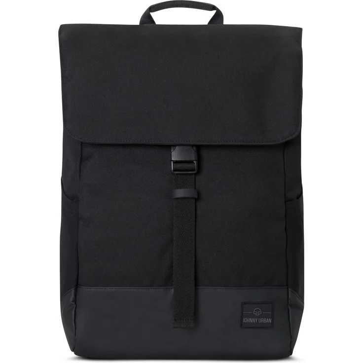 Johnny Urban Cityrucksack MIKA, Rolltop Laptop-Rucksack für Damen Herren, Flexibel erweiterbar, Wasserabweisend, Schwarz – Bild 1