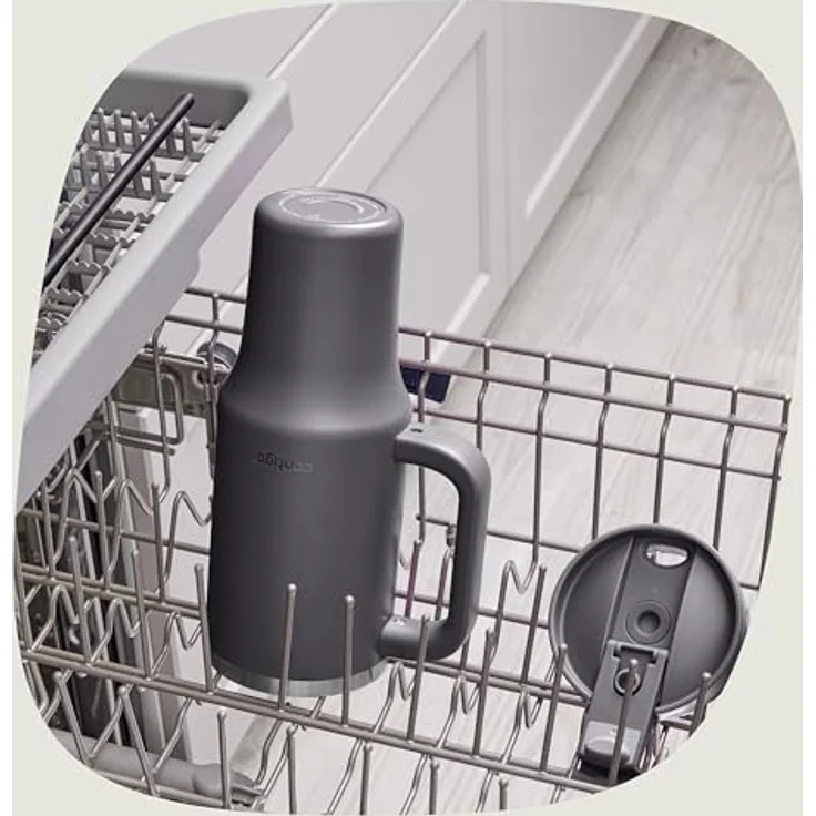 Contigo Streeterville Thermosflasche 1200 ml, isolierte Edelstahl-Trinkflasche mit Henkel und Strohhalm, Kühlt bis zu 29 Stunden, BPA-frei, spülmaschinenfest – Bild 5