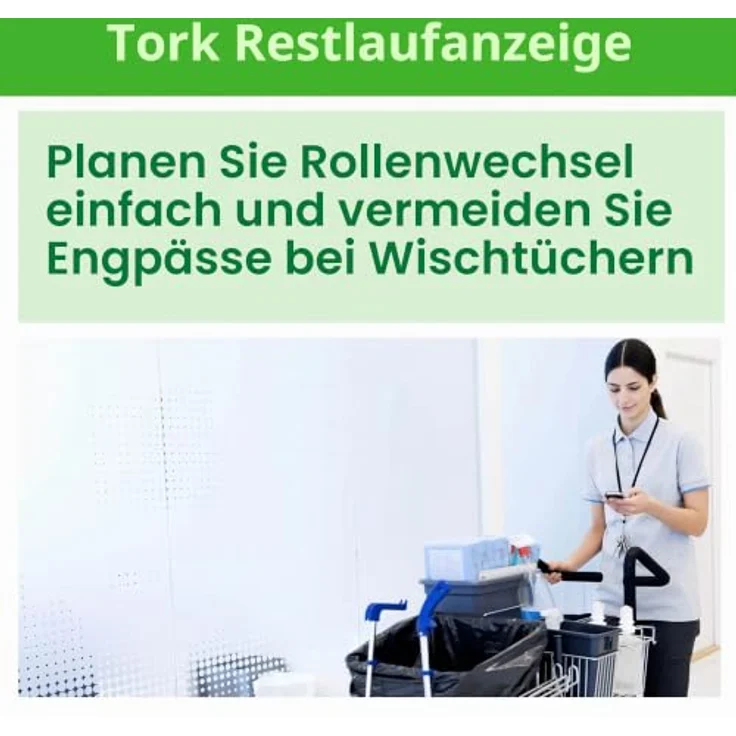 Tork Wischtücher Advanced 415 Mini 1-lagig 21,5cmx120m unperforiert we – Bild 5