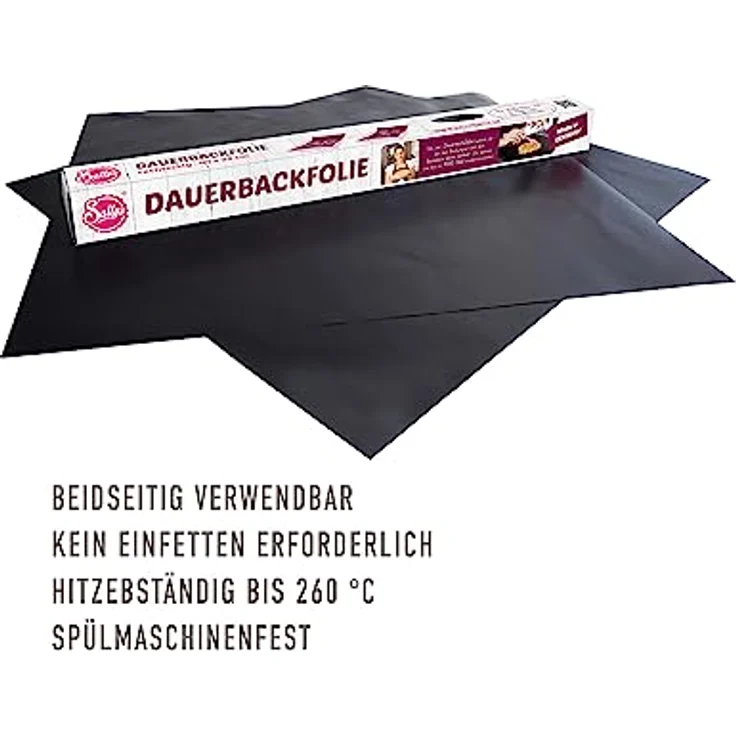 Sallys Dauerbackfolie 2er Set – Wiederverwendbare Antihaft-Backunterlage für Perfekte Backergebnisse, Umweltfreundlich & Spülmaschinenfest - bis 260 Grad – Bild 2