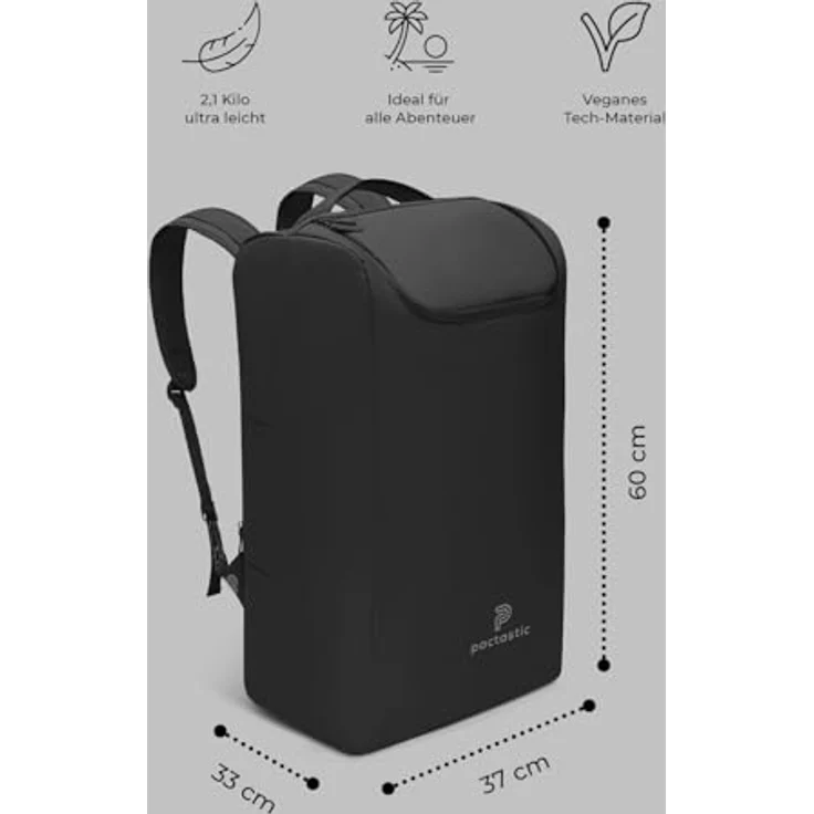 Pactastic Urban Collection Reisetasche 37 cm black – Bild 3