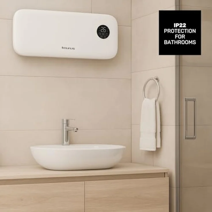 Taurus Wandheizgerät RCMB 22, 2000 W, 3 Modi, digitales Display, Fernbedienung, Überhitzungsschutz, Timer 9h, für Räume bis 20 m² – Bild 5