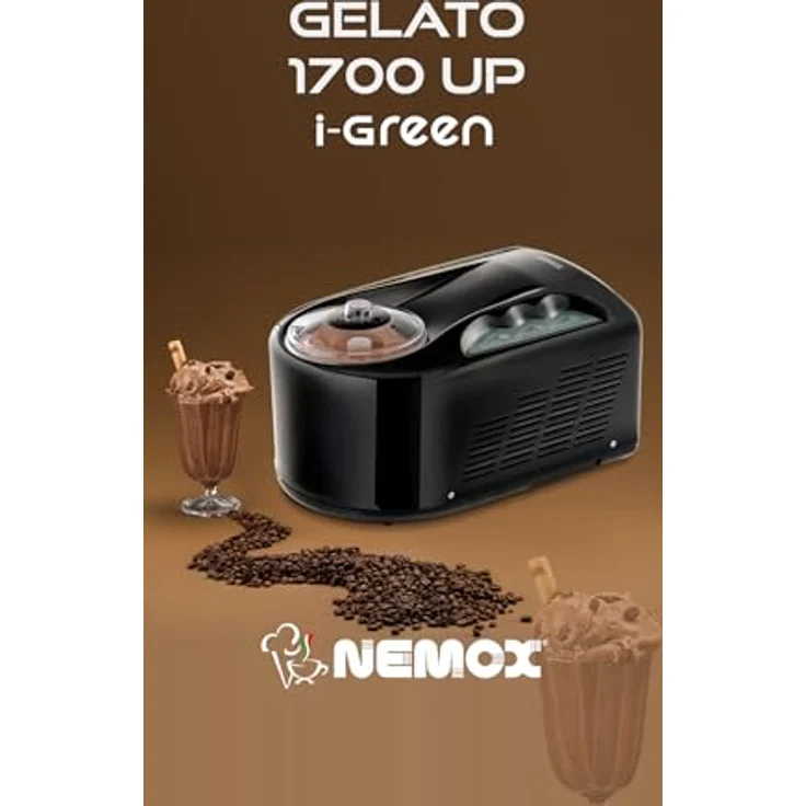 Nemox – GELATO PRO 1700 up i-Green – SCHWARZ – bis zu 1 kg Eis, gefrorener Joghurt, Sorbets, Granitas in 15–20 Minuten – Bild 5