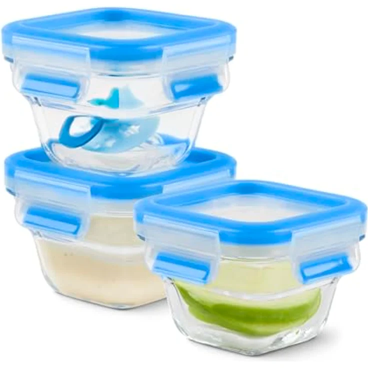 emsa Frischhaltedose CLIP & CLOSE Glas, 0,18 Liter, 3er Set – Bild 3