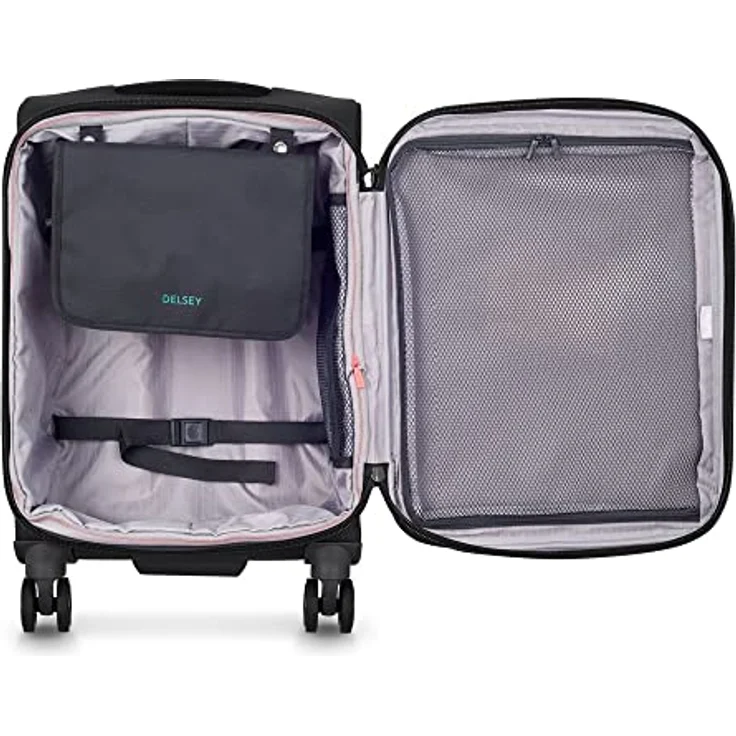 Delsey Koffer Helium DLX Expandable, Schwarz, mit 43 l Volumen und TSA-Schloss – Bild 5