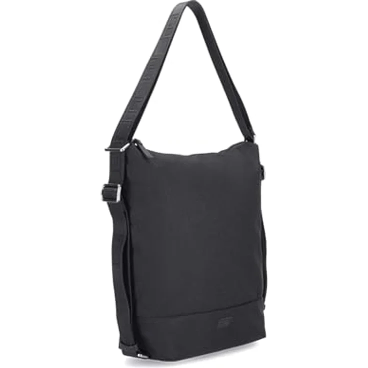 Jost Bergen 2in1 Umhängetasche/Rucksack, 26 cm, schwarz, aus robustem Polyester mit 3 Tragevarianten – Bild 6