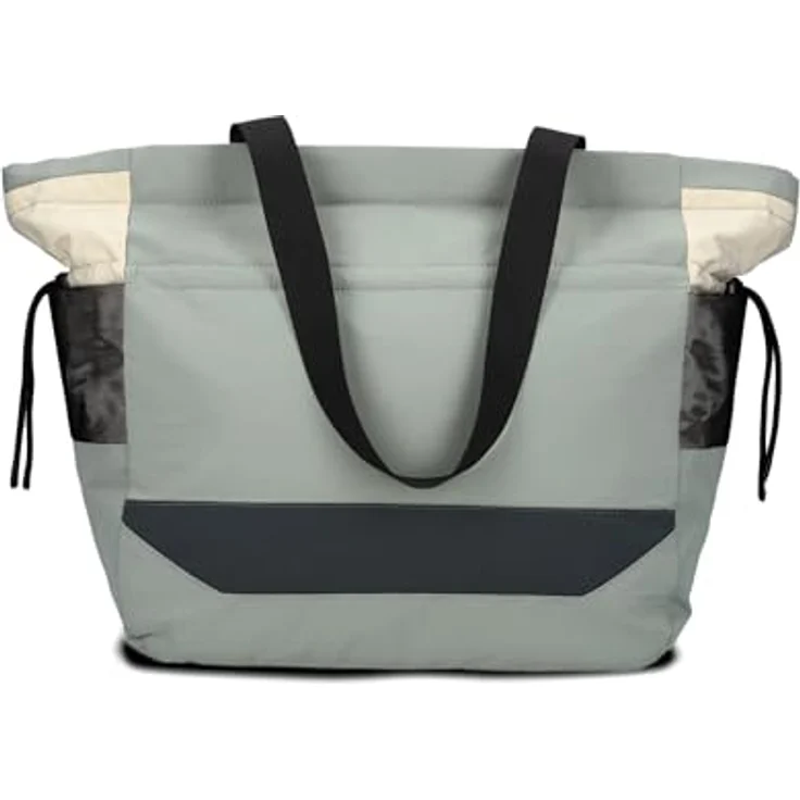 Zwei Bonny Shopper Tasche, Schultertasche aus 100% Polyester, 49 cm x 19 cm x 32 cm, eucalyptus – Bild 4