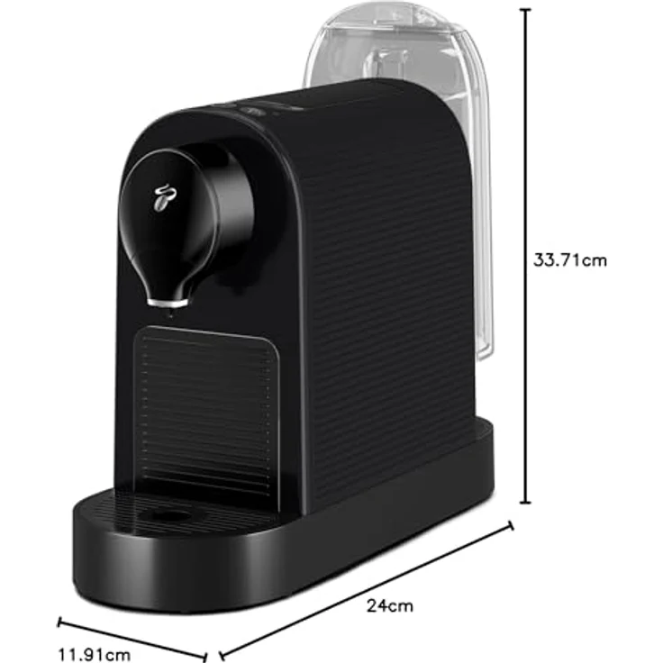 Tchibo Cafissimo „Pure plus“ Kaffeemaschine Kapselmaschine inkl. 30 Kapseln für Caffè Crema und Espresso, 0,8l, 1250 Watt, Schwarz - Benutzerfreundliche Kapselmaschine mit Drei-Druck-Brühsystem und nachhaltigen Kapseln – Bild 10