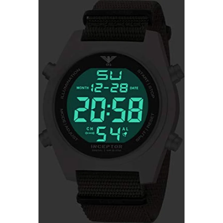 KHS Armbanduhr Herren Inceptor Steel digital KHS.INCSD.NSGO, Quarzuhr, 55 mm – Bild 2