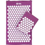 bodhi Akupressurmatte VITAL & Kissen Set aubergine, mit 6.930 Akupressur-Spitzen