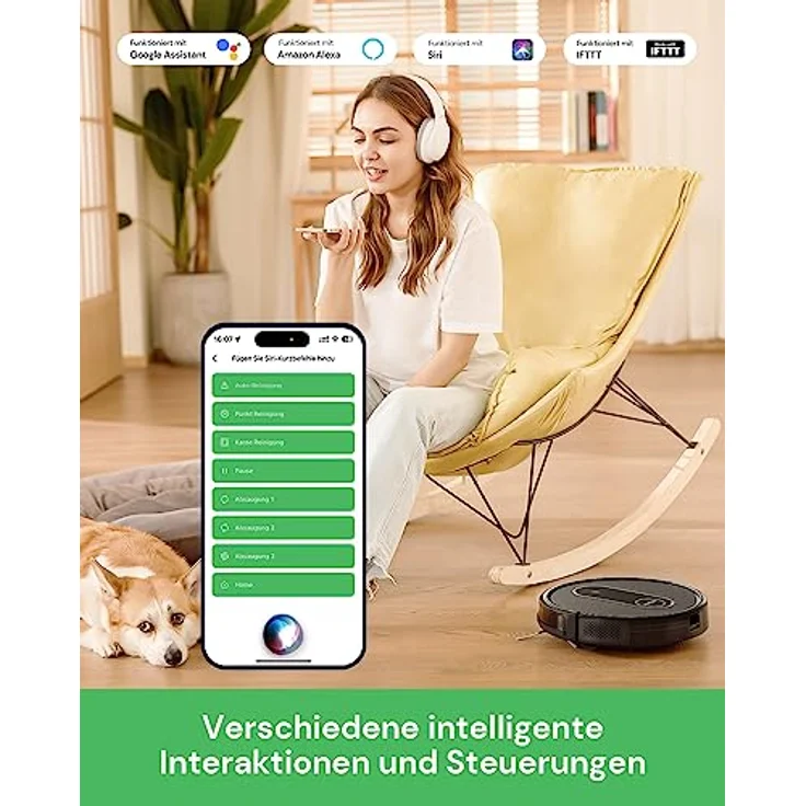 Vactidy Nimble T7 Saugroboter mit Wischfunktion mit 2800Pa Saugkraft, Wischroboter mit 120Min Laufzeit, Staubsauger Roboter mit Wischfunktion mit Alexa&App&Siri Steuerung für Tierhaare/Teppich – Bild 3