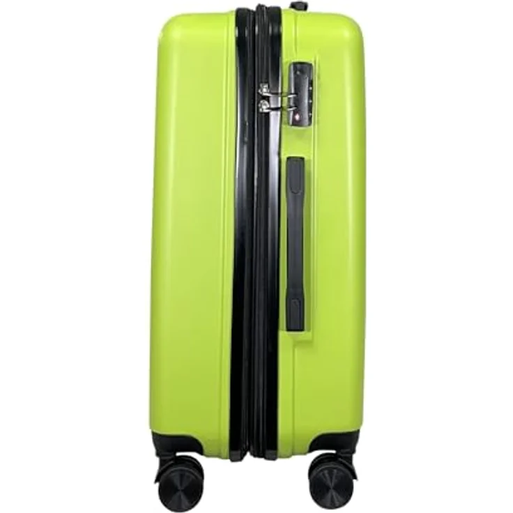 MY TRAVEL BAG ABS Hartschalen-Koffer Trolley Reisekoffer Tasche (Handgepäck-Mittel-Groß-Set) Zwillingsrollen (Grün, Handgepäck (55cm)) – Bild 4
